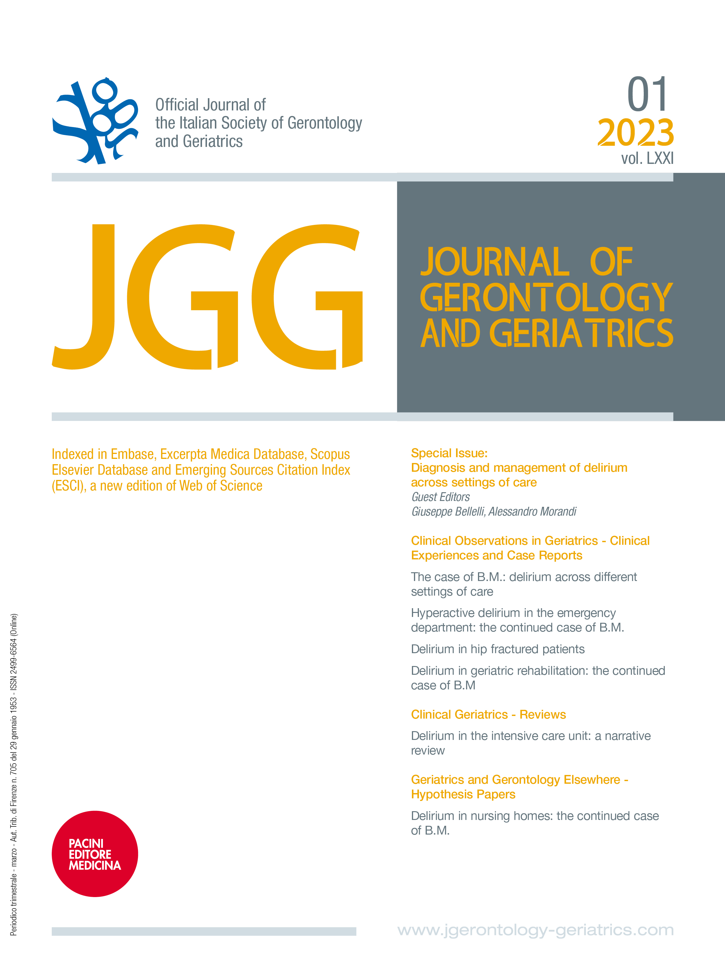 Geriatrics, Gerontology and Aging