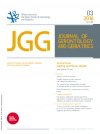 JOURNAL OF GERONTOLOGY AND GERIATRICS 3-2016 - Cover